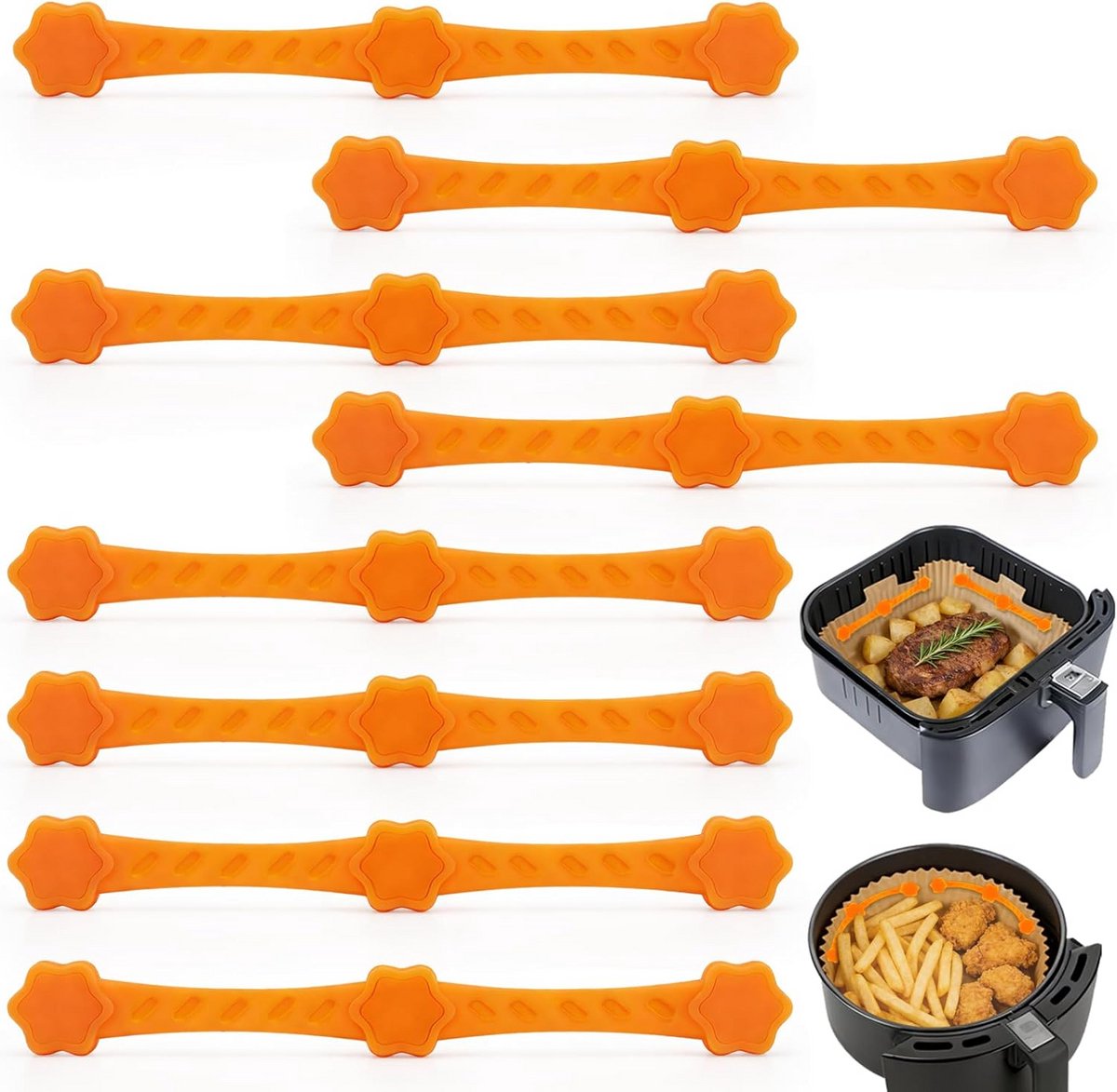 Magnetische Houders voor Airfryer Bakpapier en Accessoires