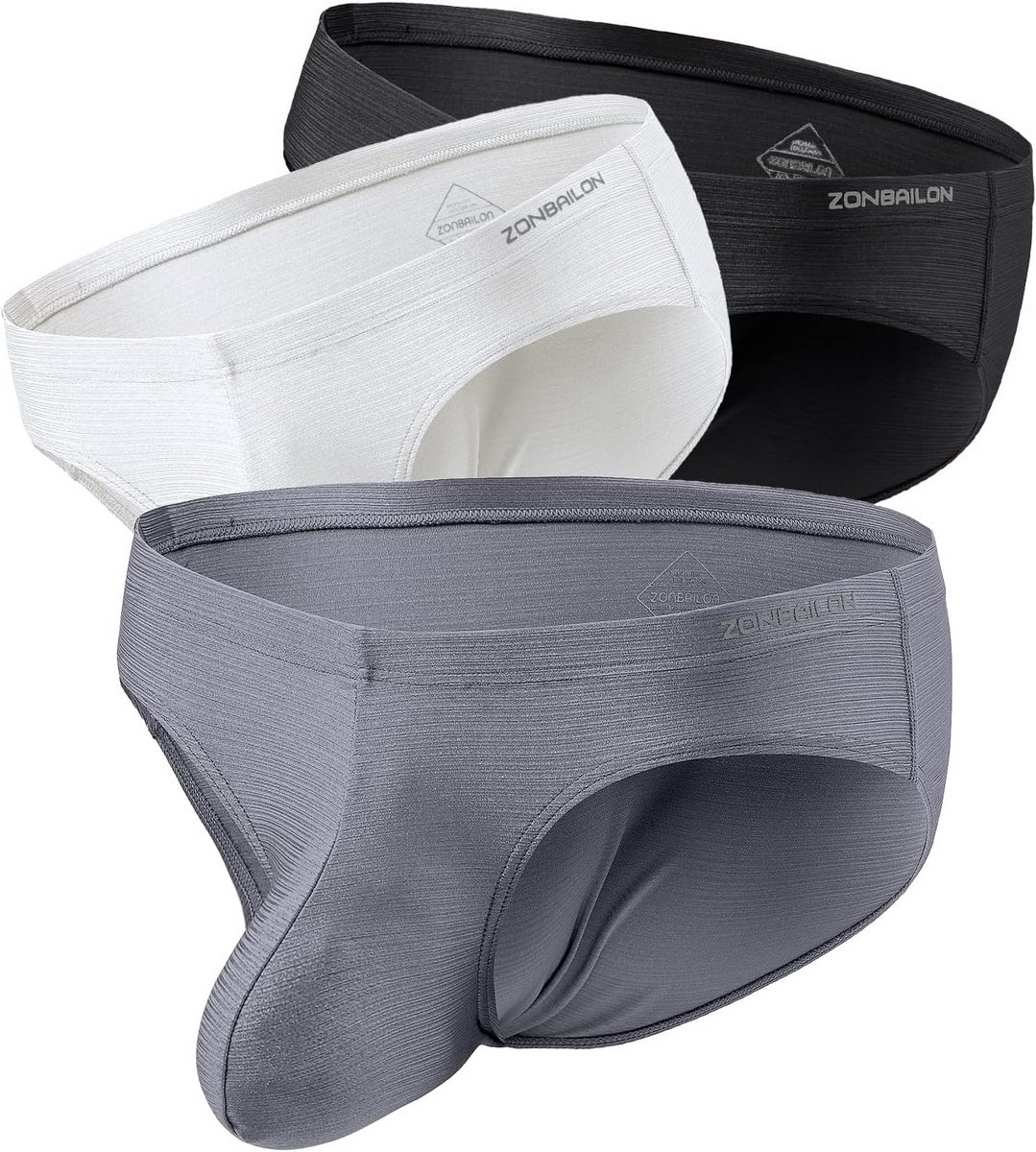 Heren Slips Sexy IJzijd Stof met Ruime Pouch Lage Taille