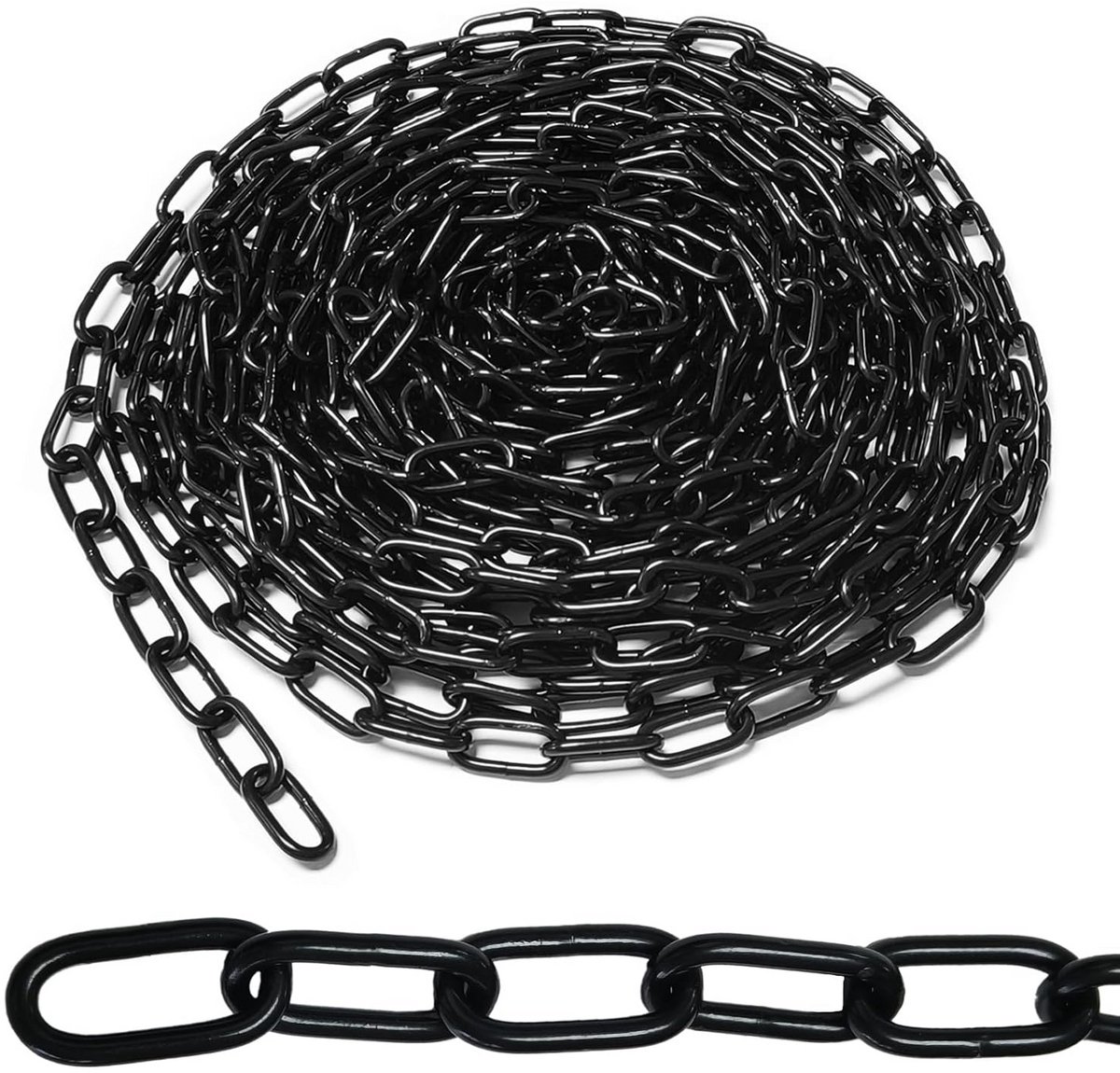 Duurzame Koolstofstalen Ketting 10m Zwart - 3mm Dikte voor Huis & Tuin