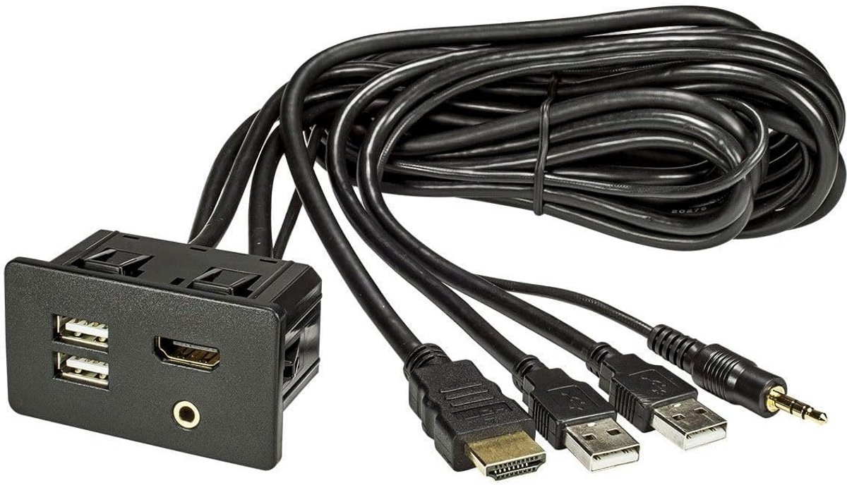 Inbouwstopcontact USB HDMI AUX Verlengsnoeren 180 cm