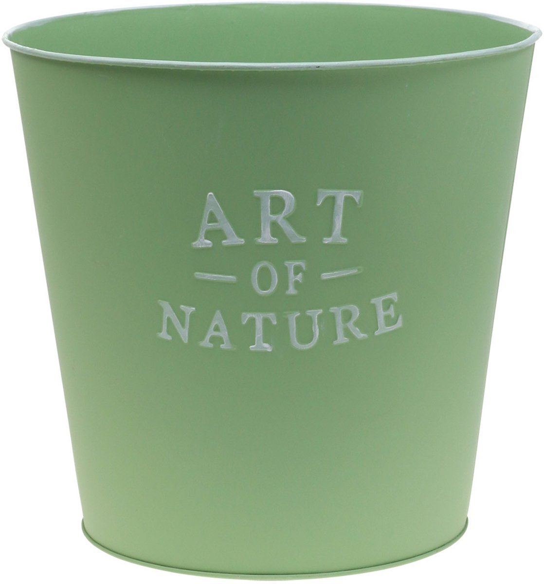 Bloempot zink Art of Nature mintgroen Ø17,5cm H15cm