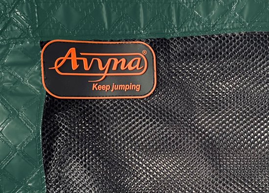 Vervangingsnet voor Avyna Trampoline 380x255 cm – Zonder Palen – Groen – Los Net – Rechthoekig – Geschikt voor rechte palen constructie