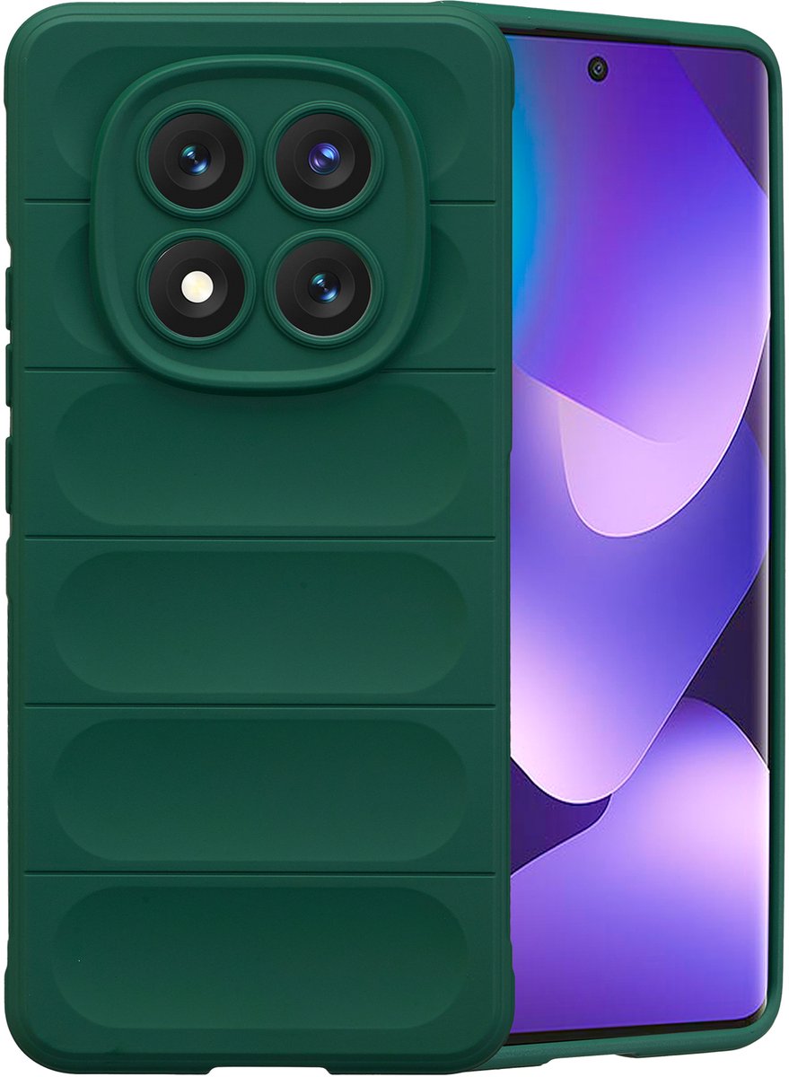 imoshion Hoesje - Geschikt voor Xiaomi Redmi Note 15 (5G) - EasyGrip Backcover - Donkergroen