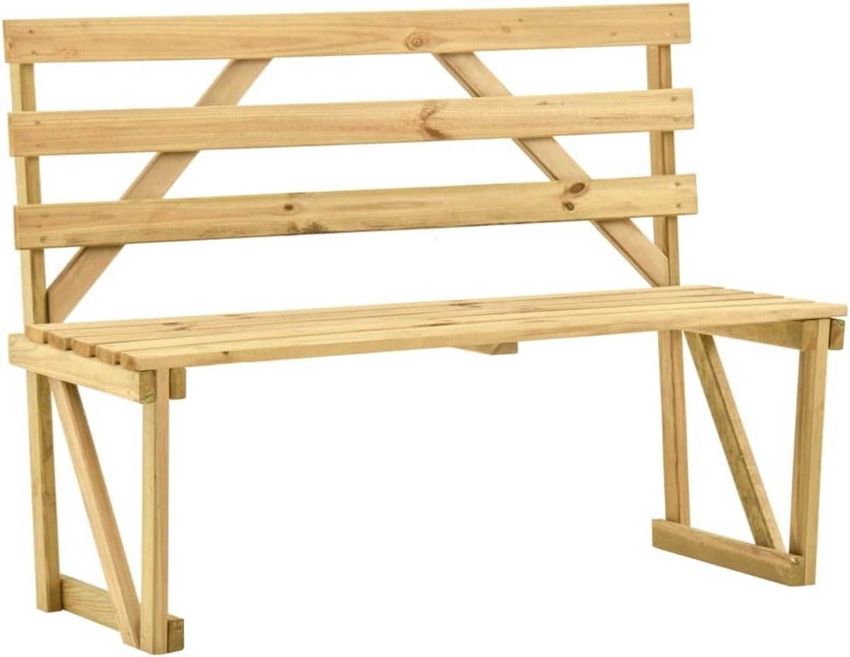 Houten Tuinbank 120 cm - Gemaakt van Weerbestendig Grenenhout