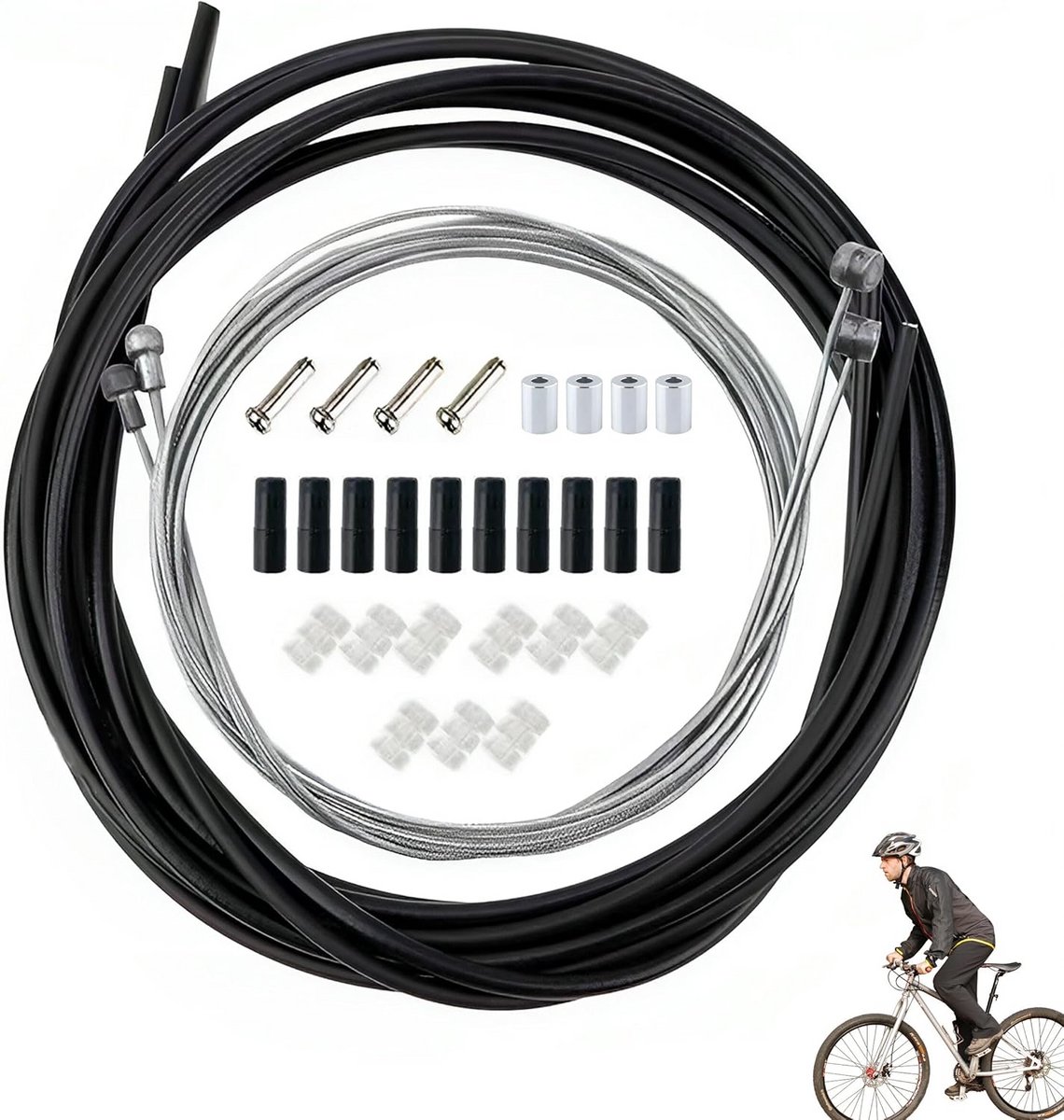 Universele Fiets Schakel- en Versnellingskabel Set voor Racefiets en Mountainbike