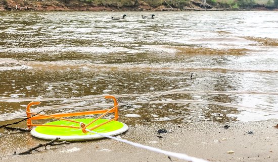Inklapbare Disc Golf Retriever voor Water – Visnet voor Frisbee in Vijver — afbeelding 4