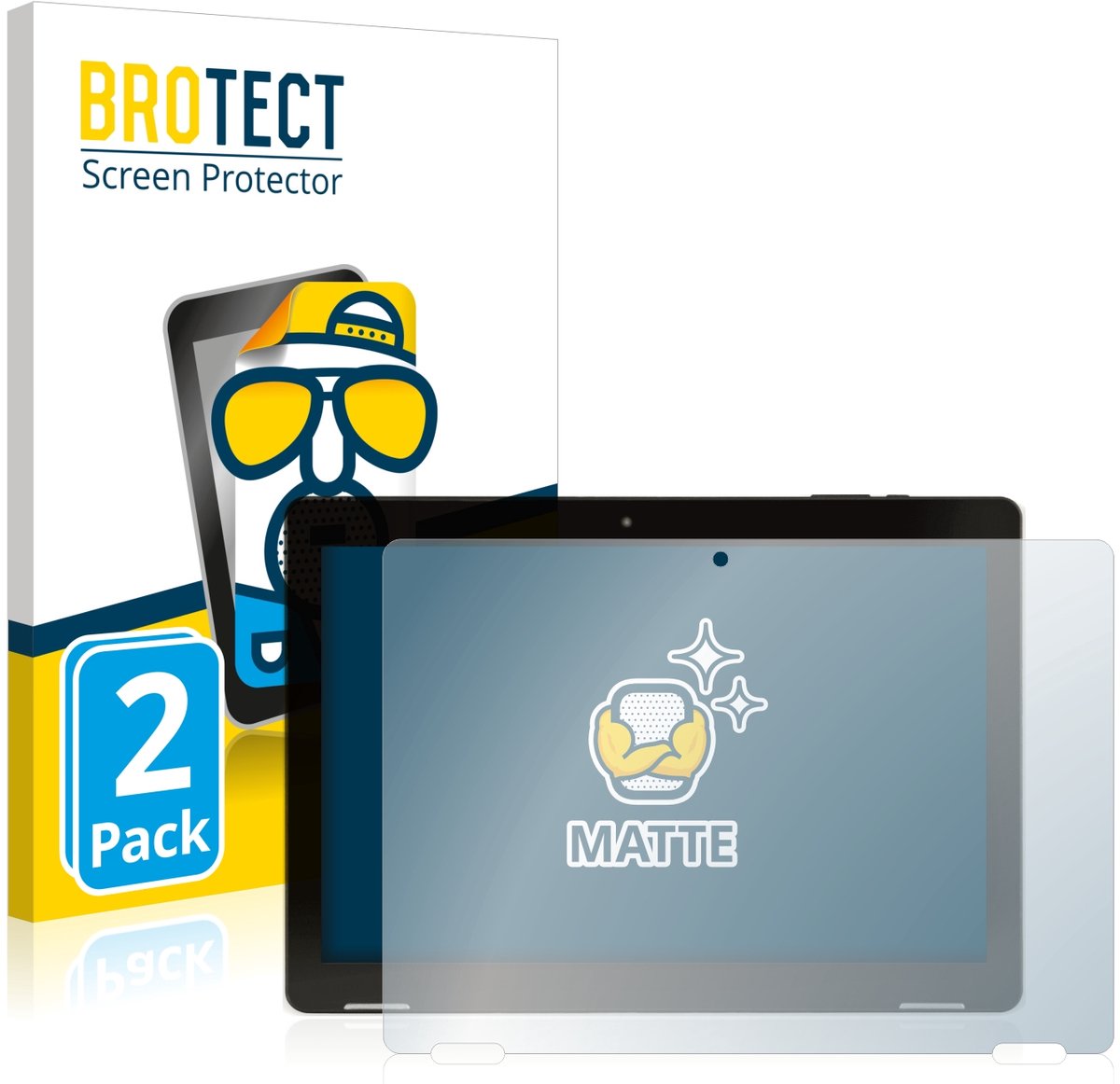 BROTECT - Screenprotector voor Hannspree Pad Apollo 2 - Folie Beschermfolie matte 2 Stuks