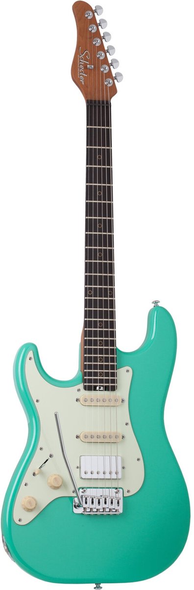 Schecter Nick Johnston Traditional HSS LH Atomic Green linkshandige elektrische gitaar