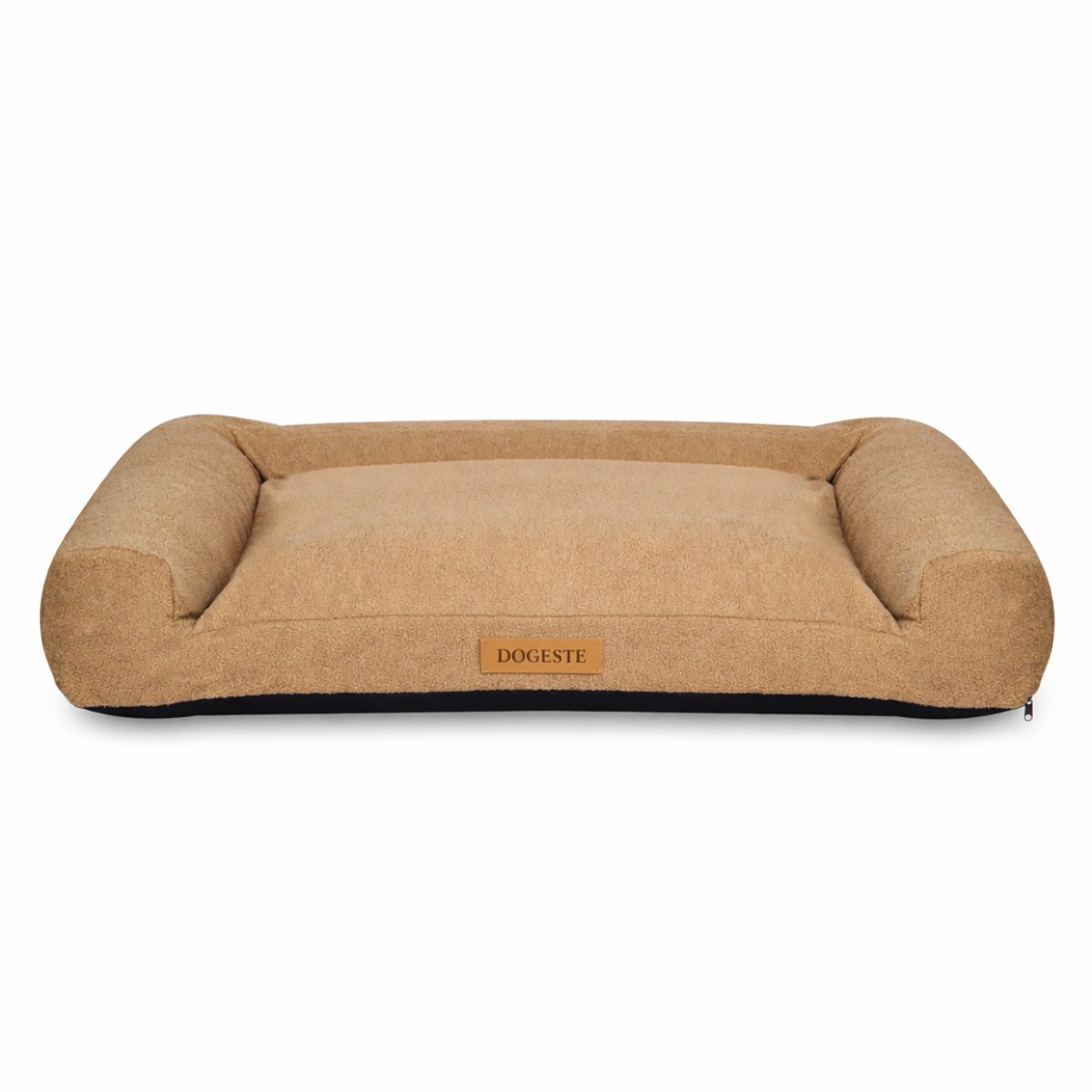 Dogeste Teddy XXL - Hondenmand - Teddy stof - Afneembare hoes - Schuimvulling - Donker beige
