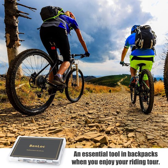 Bandenreparatieset - Fiets Patch Kit - Noodreparatie Onderweg - 37 Vulkaniserende Patches - Draagbare Doos - Zwart — afbeelding 3