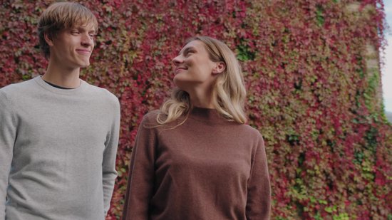 Pull DANISH ENDURANCE en laine mérinos et cachemire mélangés - Pull col roulé Premium pour femme - Douceur exceptionnelle - Bleu marine - Taille M