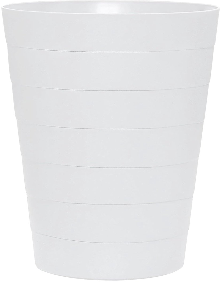 Kleine Vuilnisbak - Afvalmand - Kantoor Thuis - Open Deksel - 1.5 Gallons - Wit