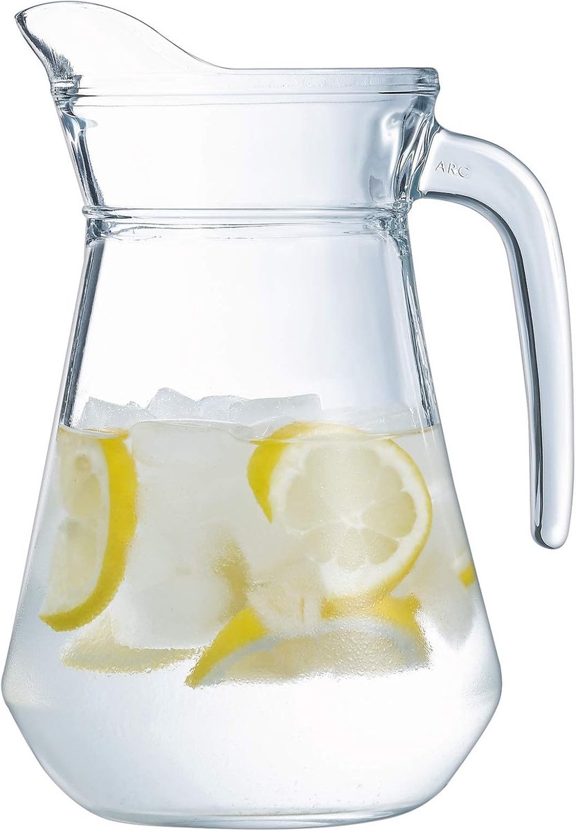 Glazen Kan - Drank Dispenser - Serveren Drankjes - Inclusief Deksel - 13 Liter - Transparant