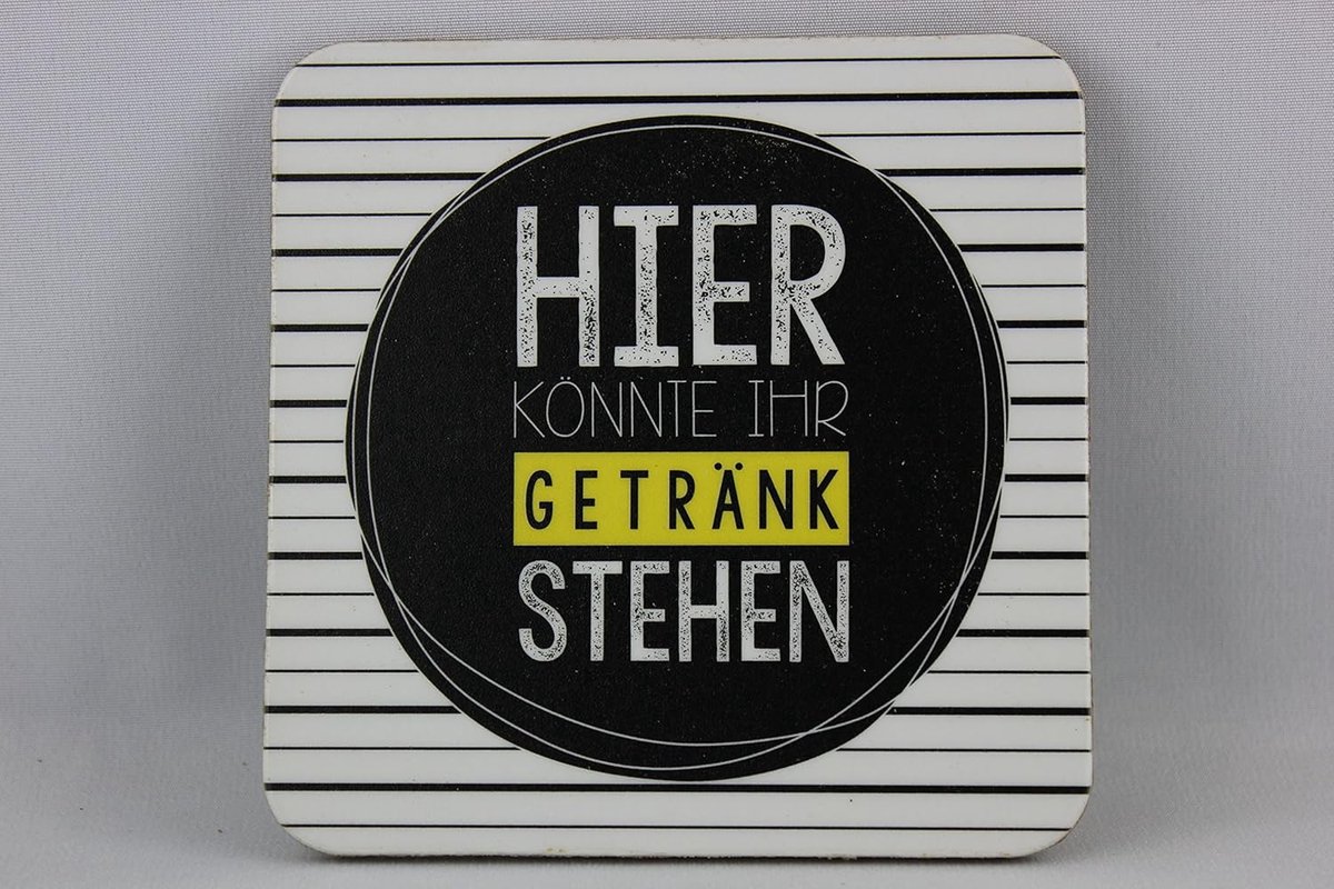 Onderzetters Wit - Drank Onderleggers - Bescherming Tafel - Moderne Streepjes - Wit