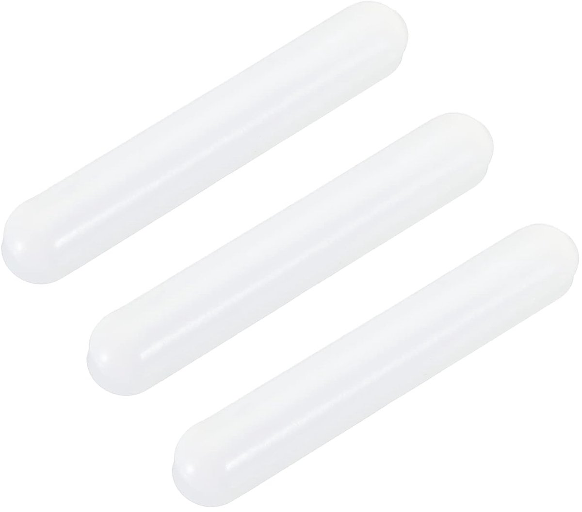 Roermixer Set - Magnetische Staafjes - Laboratorium Werk - PTFE Coating - 50 mm - Wit
