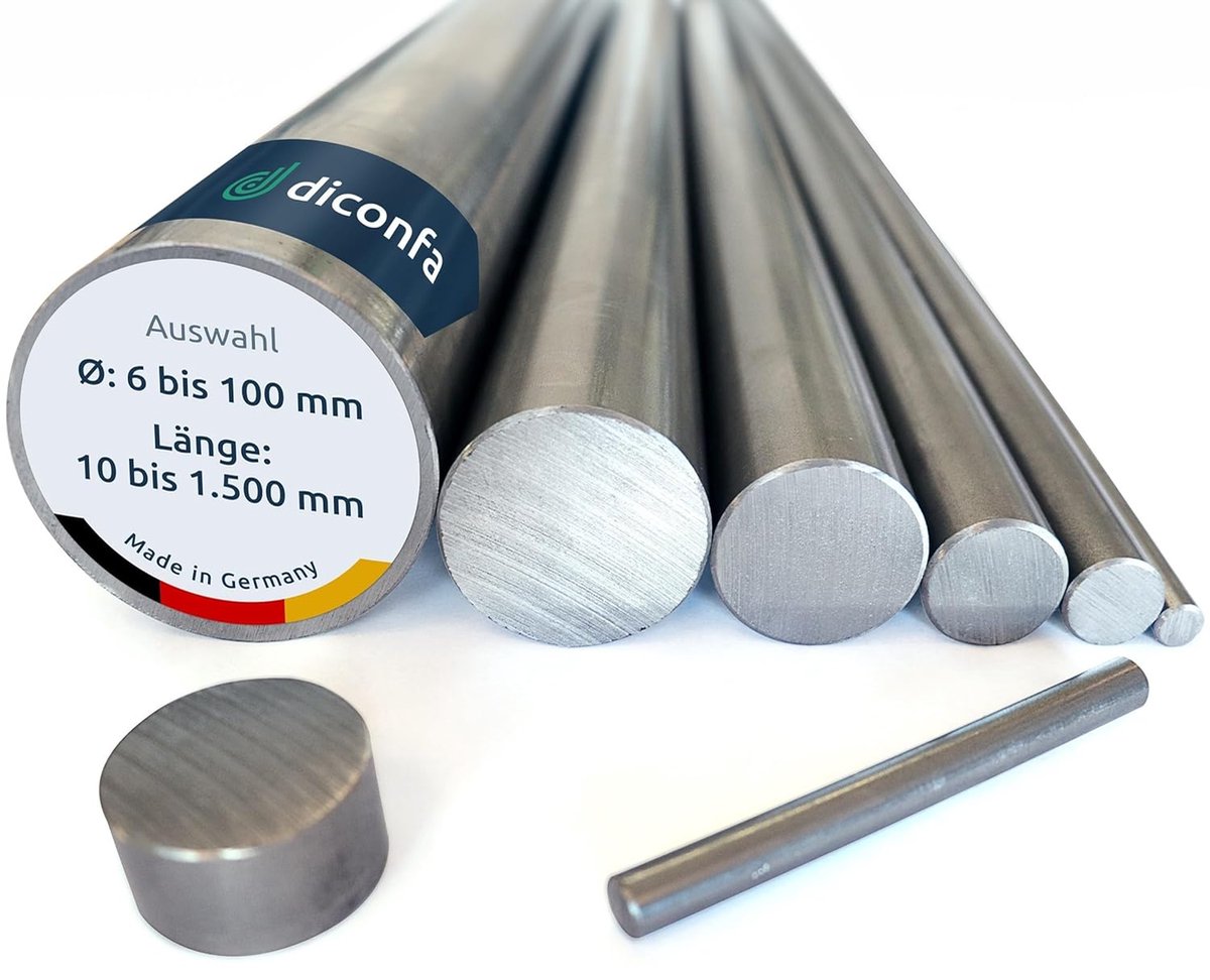 Rondstaal S355 - Stalen staaf - Industrieel gebruik - Precisie op maat - Ø 18 mm x 540 mm