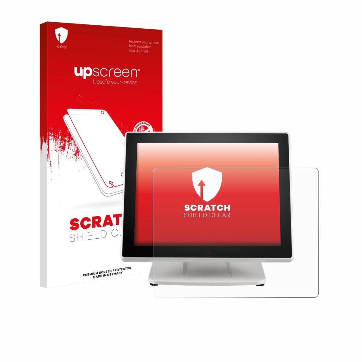 upscreen - Screenprotector voor Posiflex PS-3615-G2 - Folie Beschermfolie transparant