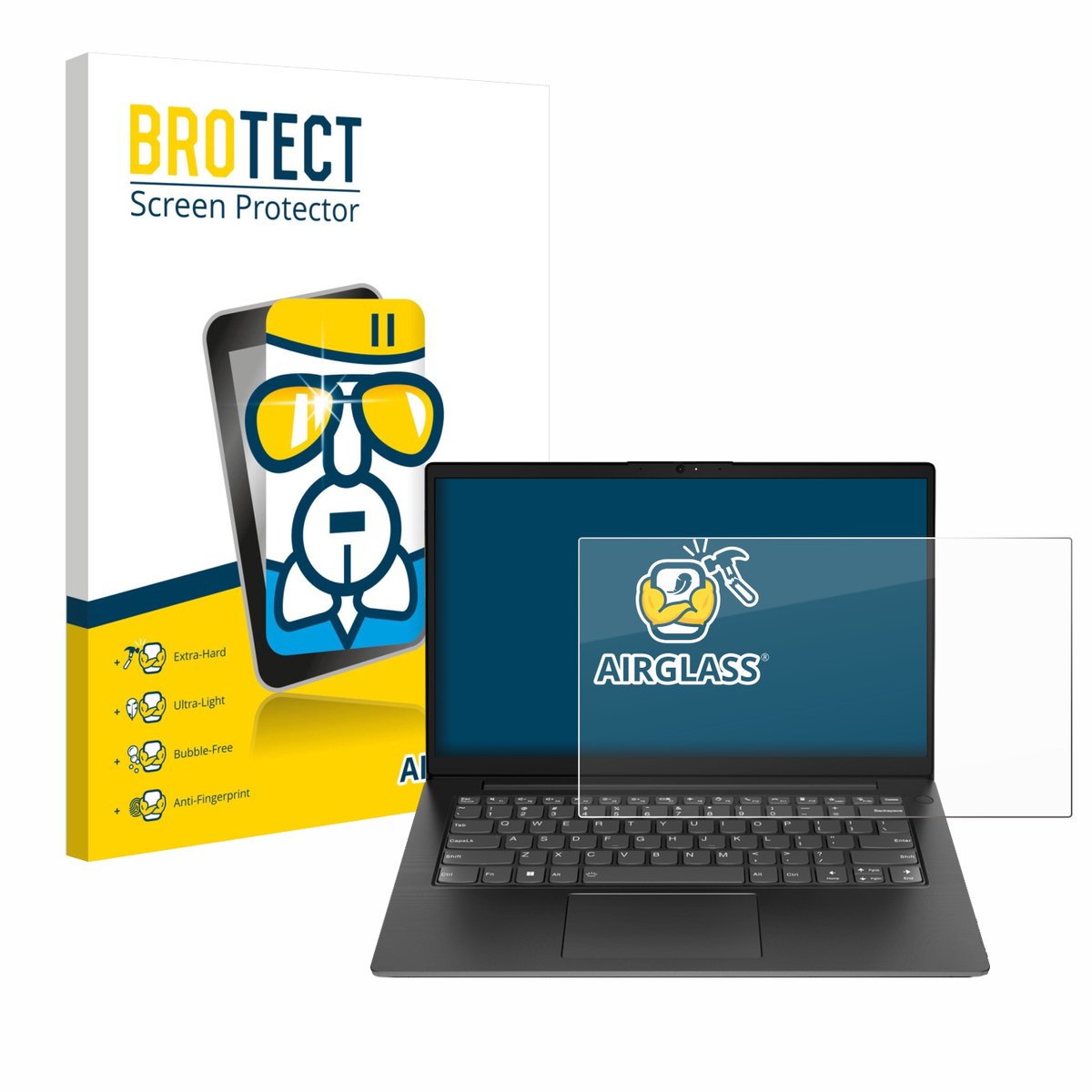 Screenprotector voor Lenovo V14 Gen 3 Beschermglas transparant