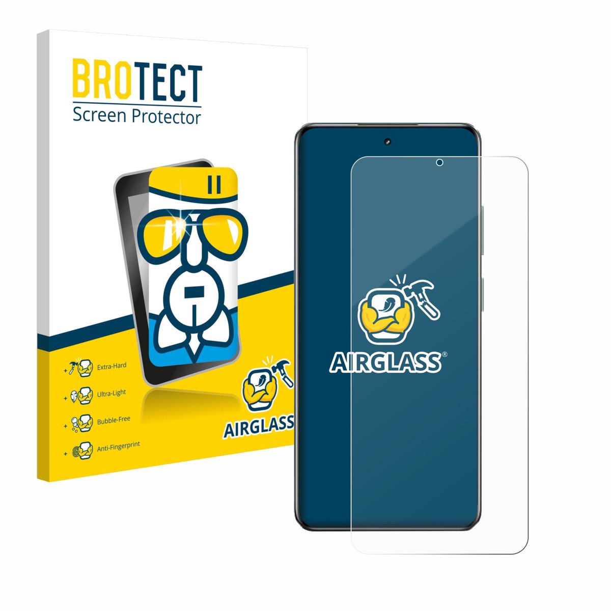 Screenprotector voor realme C63 5G Beschermglas transparant