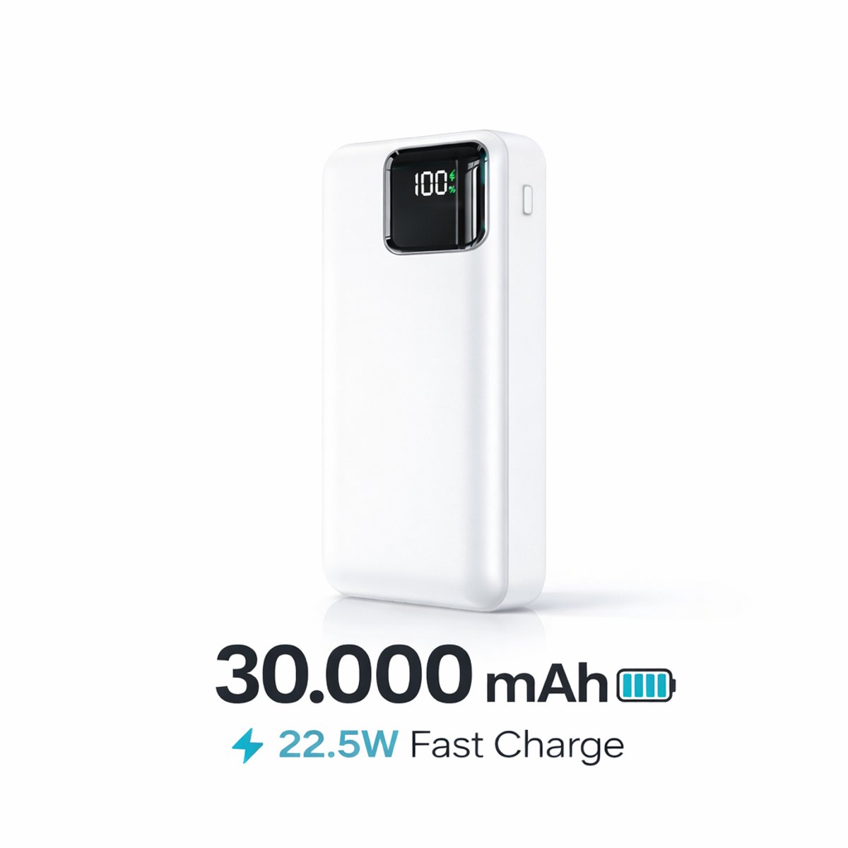 Powerbank 30.000 mAh - 22.5W Snellader - Led Display - 2 - afbeelding 2