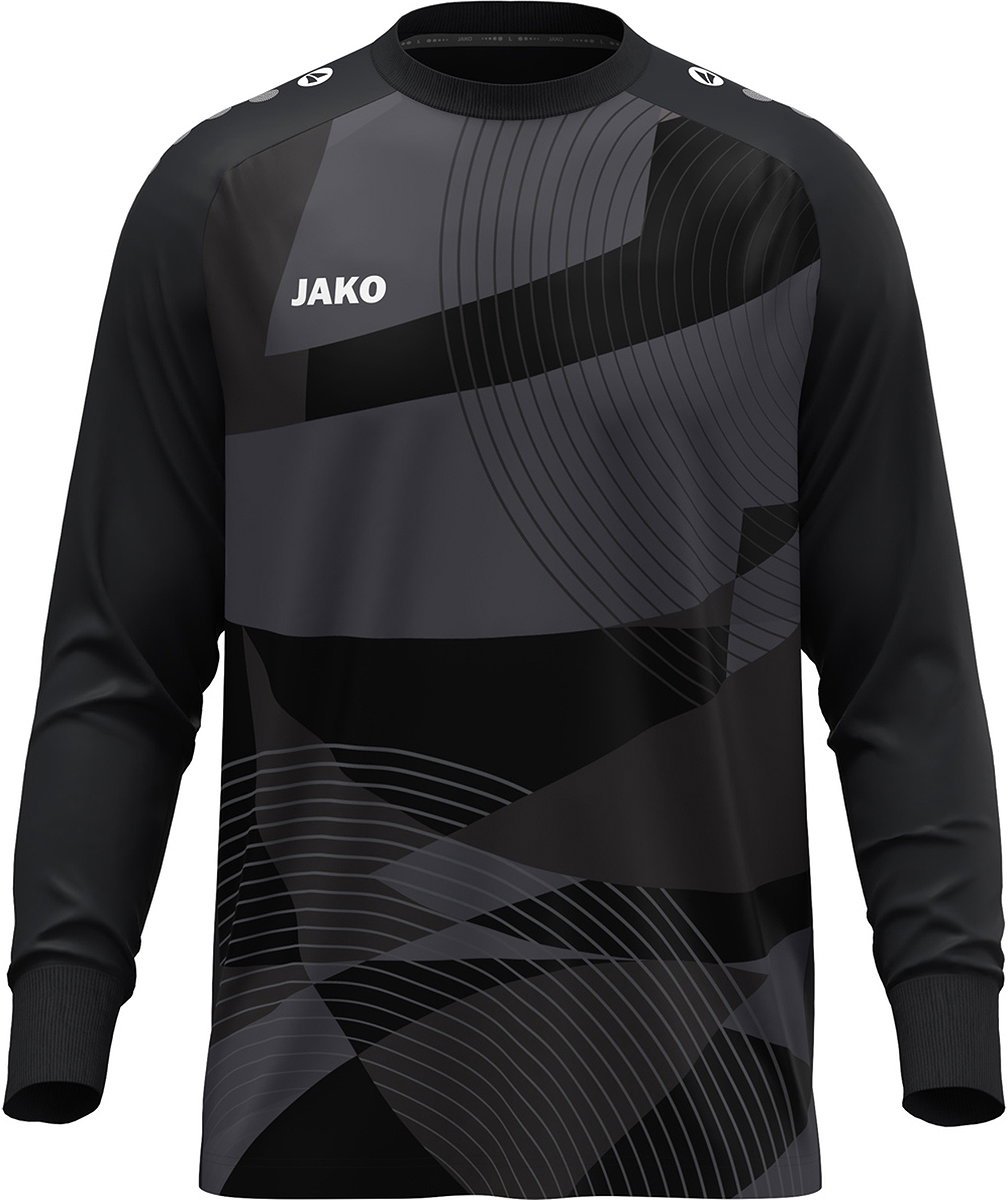 Jako River Keepershirt Lange Mouw Kinderen - Zwart | Maat: 128