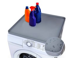 Opbergmat voor wasmachine, antislip en waterdichte bovenplaat voor wasmachine en droger, organizer voor wasmiddel en wasverzachter, wasmachineaccessoires - 1 stuk