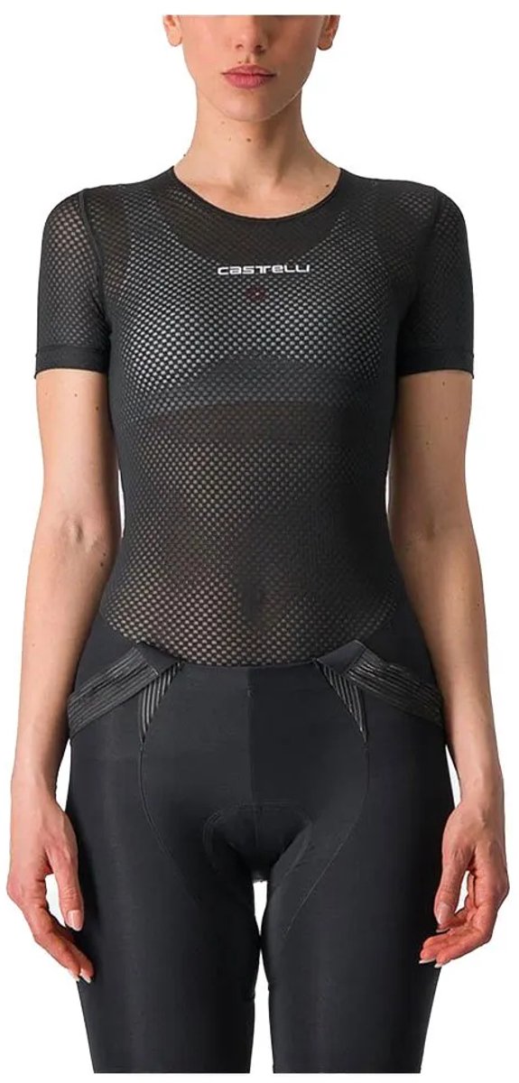 Castelli Pro Mesh Korte Mouwen Basislaag Zwart M Vrouw