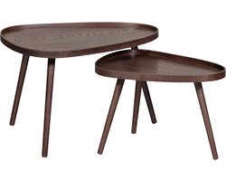 Tables d'appoint Nissa Noyer - Set De 2