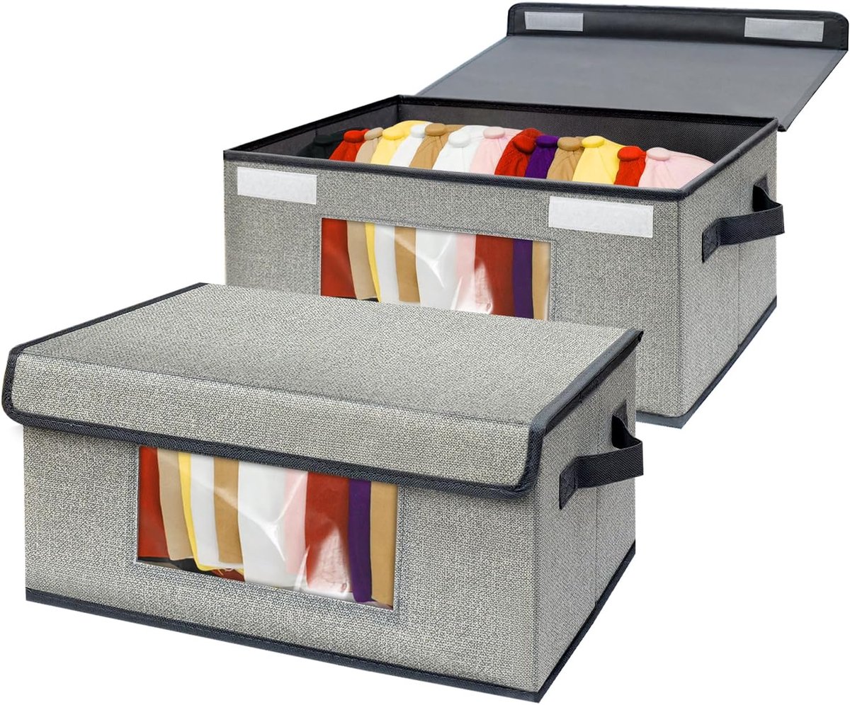 Hoed Organizer - Petten Opberger - Kasten Ordenen - Stapelbaar Inklapbaar - 39x21x19cm - Grijs