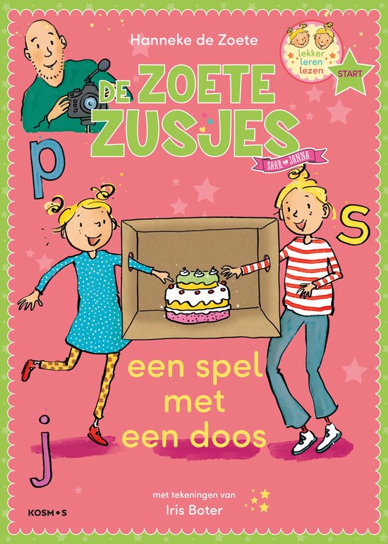 Leren lezen met de Zoete Zusjes - Een spel met een doos - cover