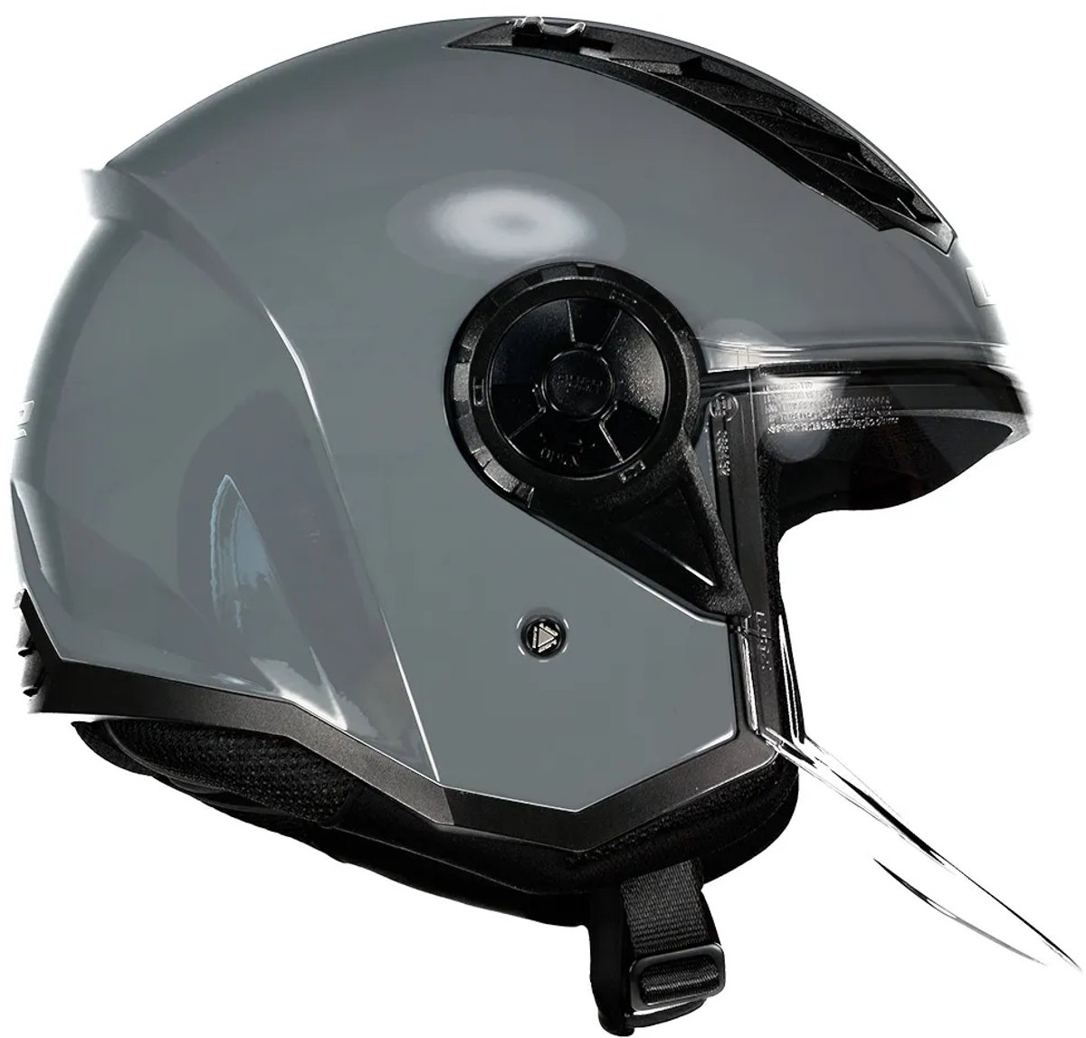 LS2 OF616 Airflow II Solid Nardo Grijs 06 Jethelm - Maat XXL - Helm – foto 2