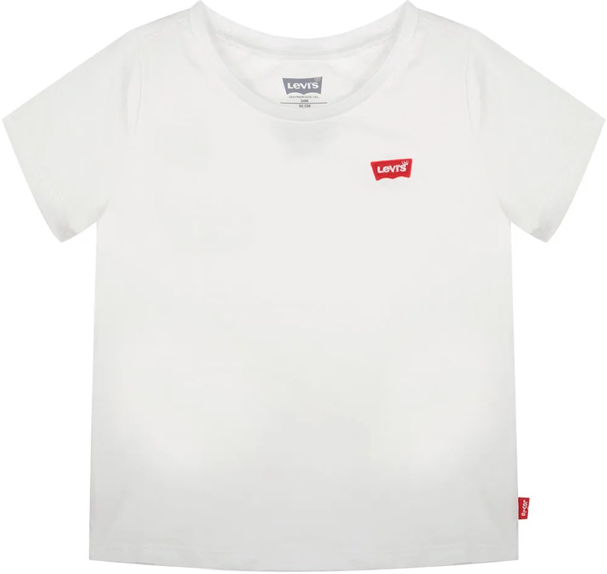 Levi´s ® Kids Batwing Chest Hit T-shirt Met Korte Mouwen 2 Years Meisje Wit