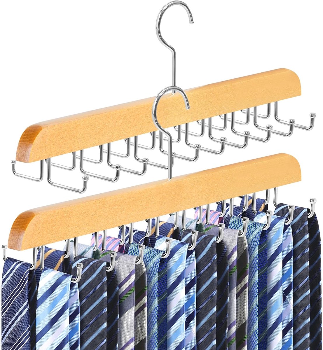 Kast Hanger - Opberger Riemen - Kleding Kast - Ruimtebesparend Ontwerp - 36.8 x 14 cm - Hout