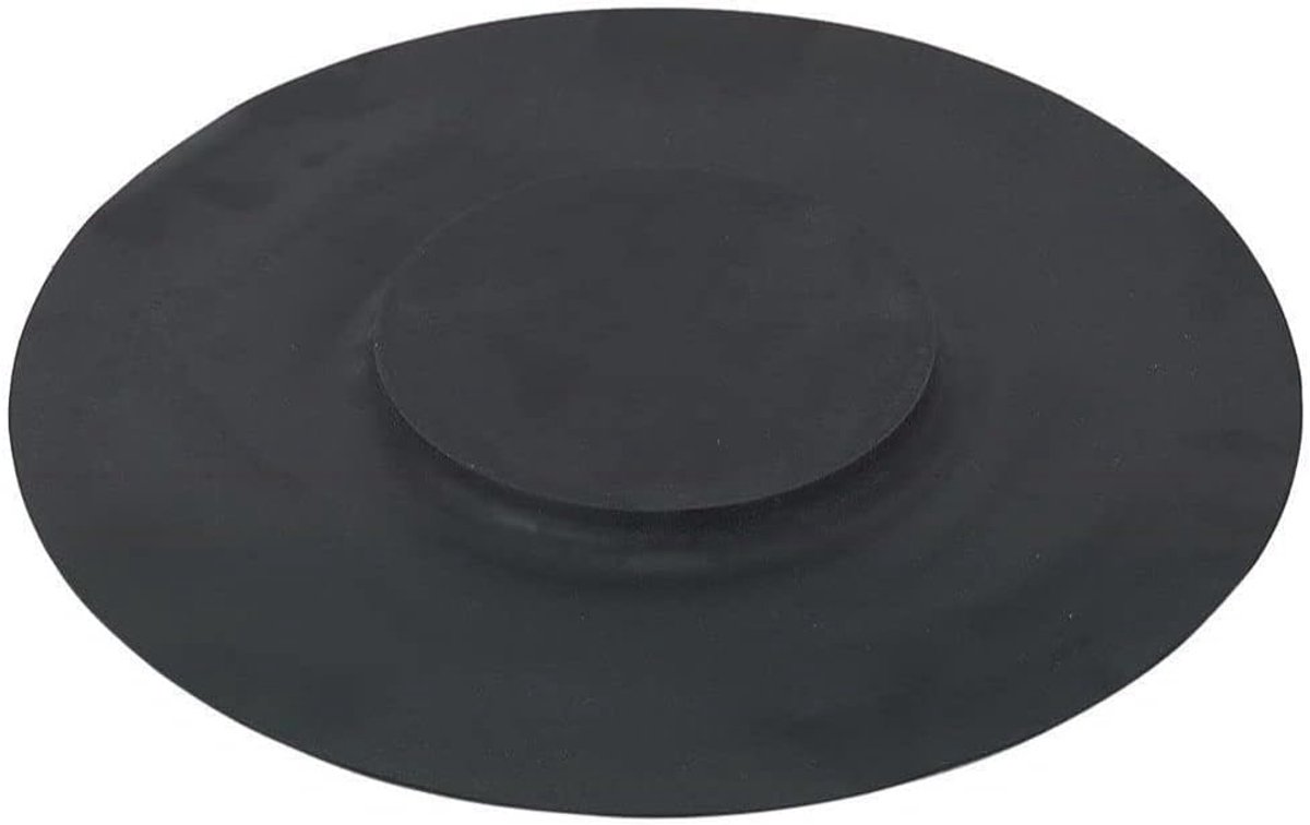 Oefenrubber Snaredrum - Drumoefenmat - Stil Drummen - Voor 14 inch - 35 cm diameter - Zwart
