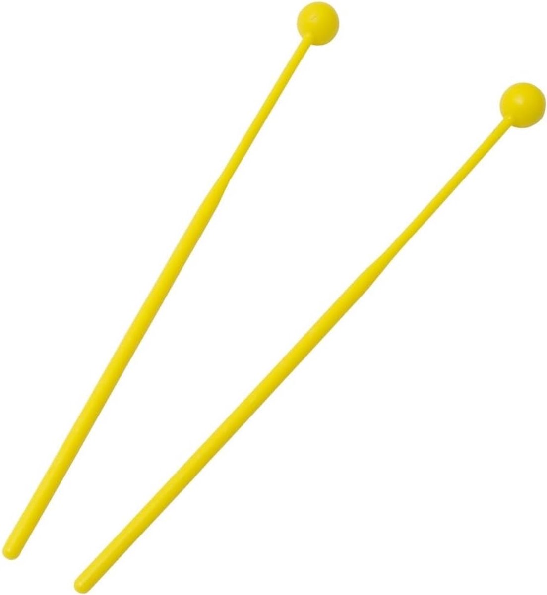 Glockenspiel Mallets - Xylofoon Stokken - Muziek Maken - Harde Plastic Kop - 20 gram - Geel