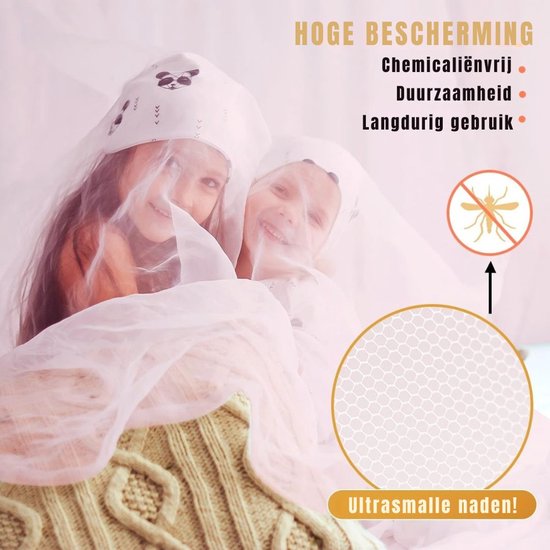 DnA® Klamboe - Klamboe 2 Persoons - Klamboe 1 Persoons - Klamboe Baby - Klamboes - Roze - 600cm x 250cm x 1050cm — afbeelding 3