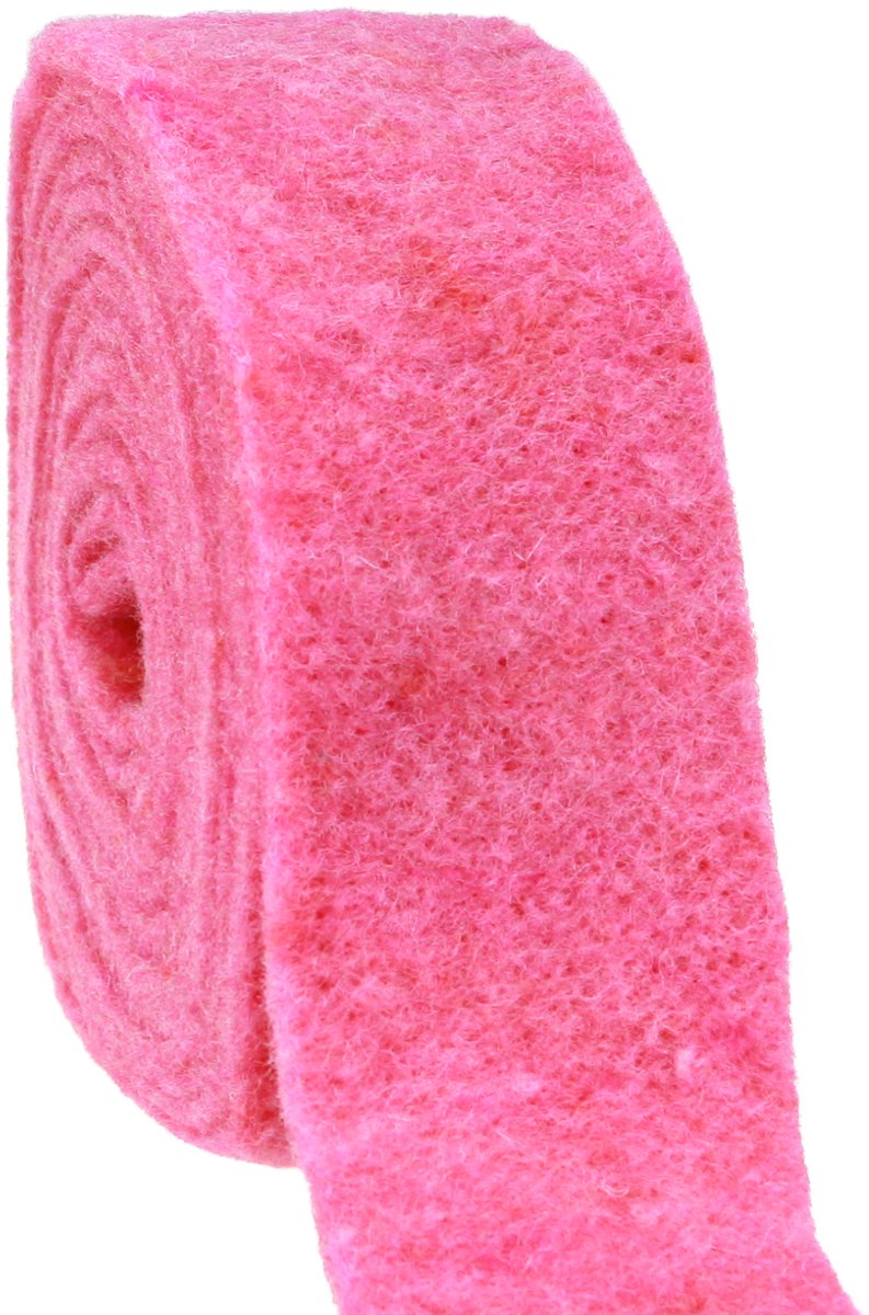 Viltlint roze 7,5cm 5m
