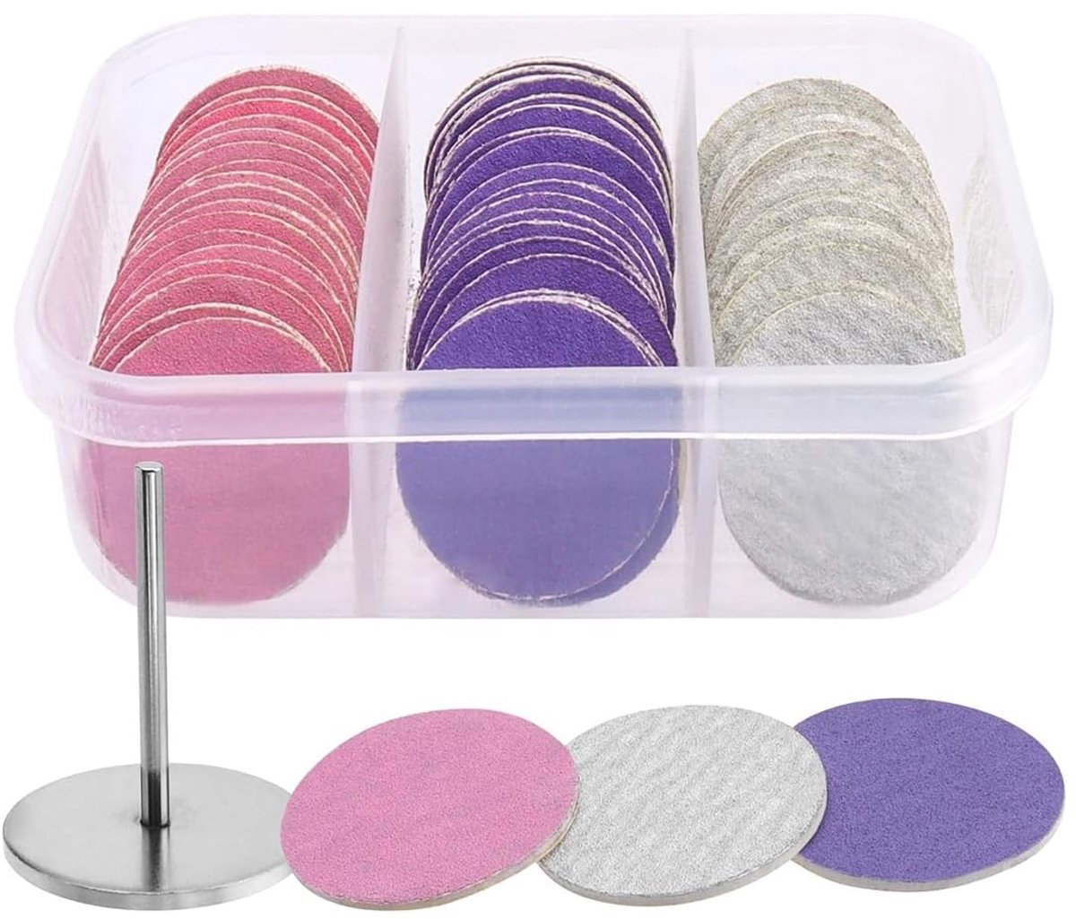 Pedicure Gereedschap - Verwisselbare Schuurpapierschijven - Set van 60 stuks