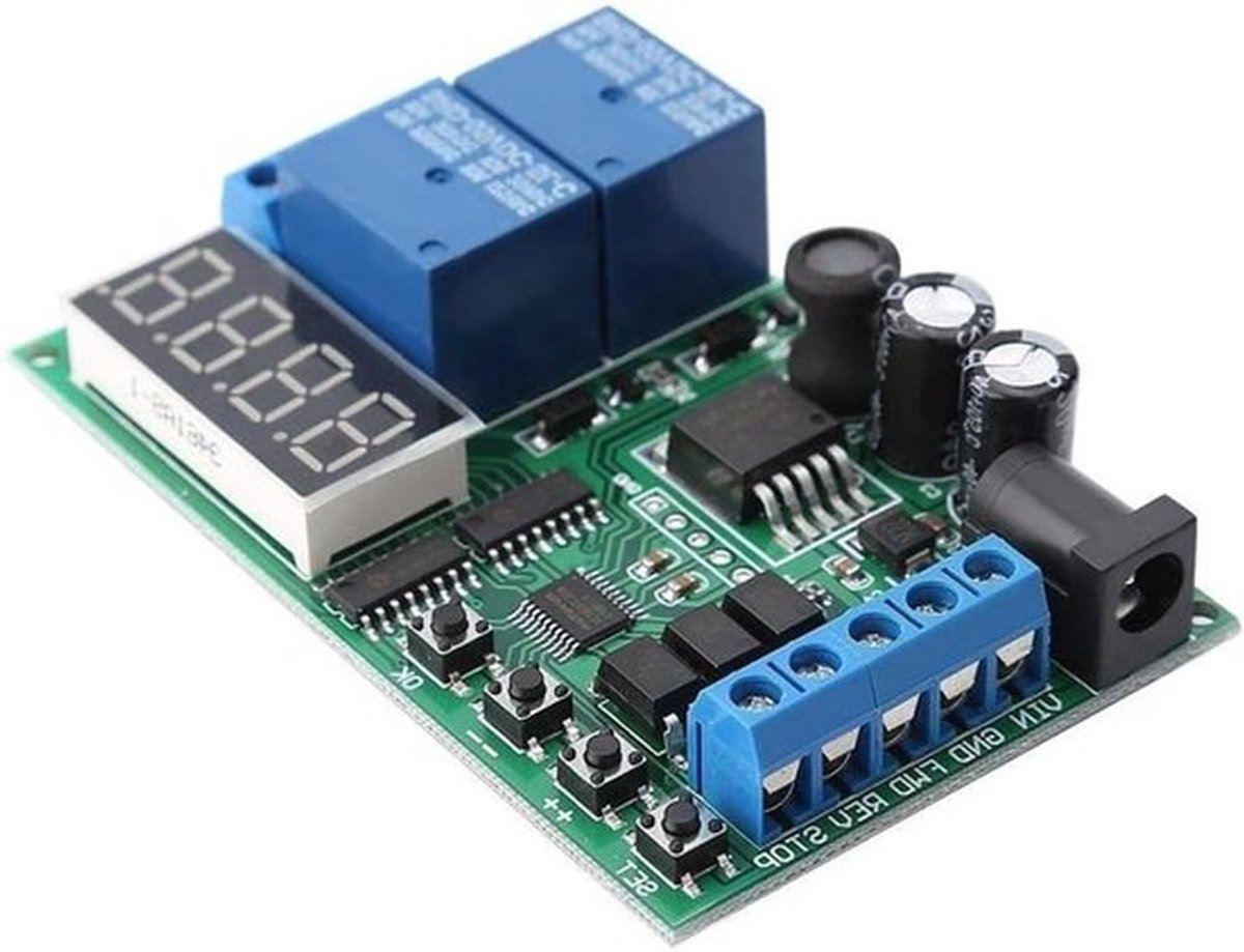 Motor front/rear of controller delay relay cycles - Broco 5 V - 24 V motor