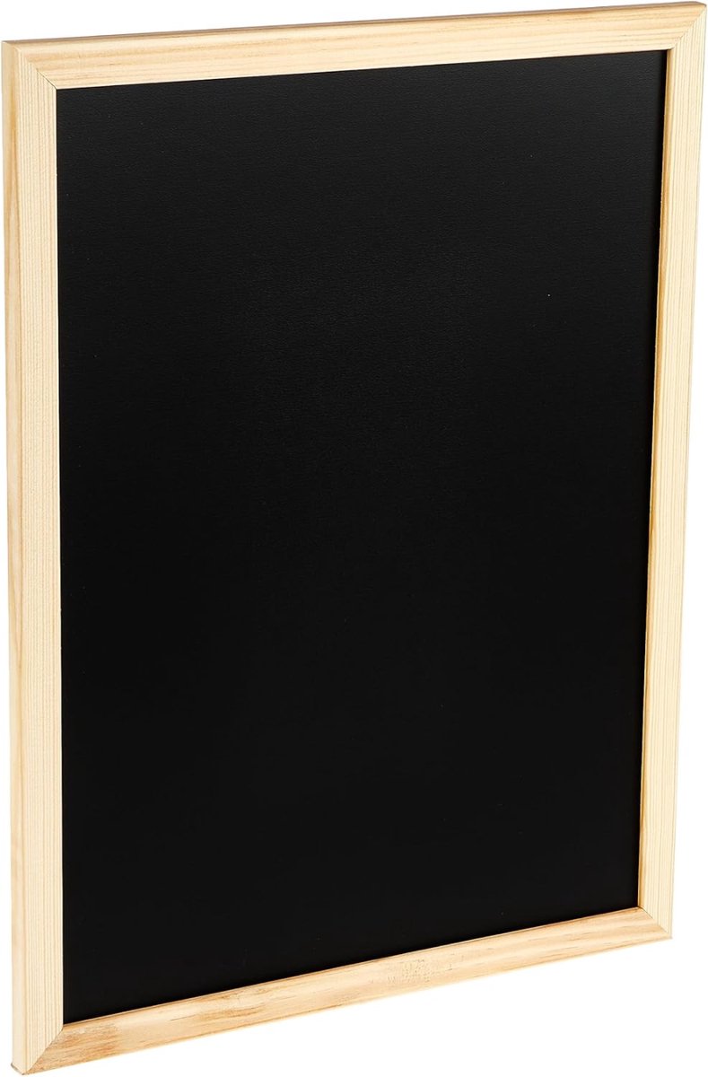 RONN® Krijtbord Staand - Krijtbord Kinderen - Krijtbord - Zwart - 30cm x 40cm x 2cm