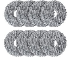 8x Dweilpads geschikt voor Dreame L10s Pro Ultra ,L10s Ultra Gen 2, L10s Ultra Heat - Microvezel Moppads - Wasbaar