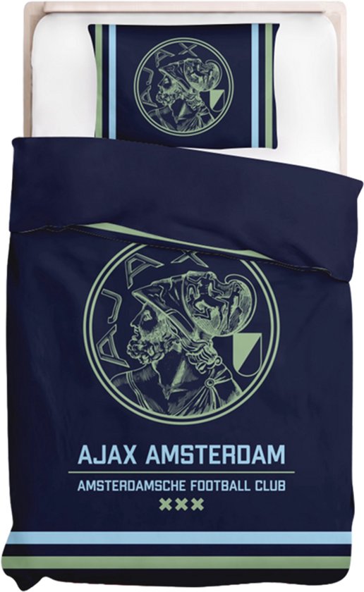 Ajax-dekbedovertrek blauw 140x200cm
