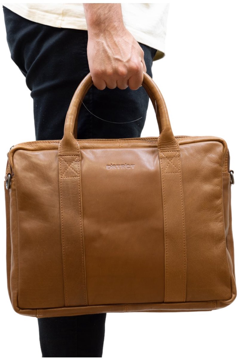 DSTRCT State Street Workingbag 15.6 cognac
