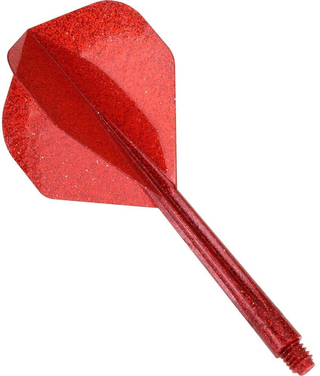 Condor Zero Stress Flight System - Standard Glitter Red - Dart Flights Medium