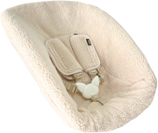 Newborn Hoes Tripp Trapp geschikt voor Stokke Tripp Trapp Newborn Set - Oud model met diep bakje - Premium Kwaliteit - Perfecte Pasvorm - Waterdichte voering - Met Gordelbeschermers - Zacht Katoen - Teddy Beige