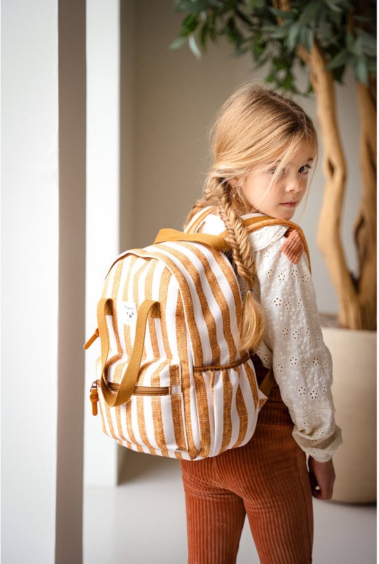 Kidzroom Stripe Frenzy Rugzak - Bruin - Strepen