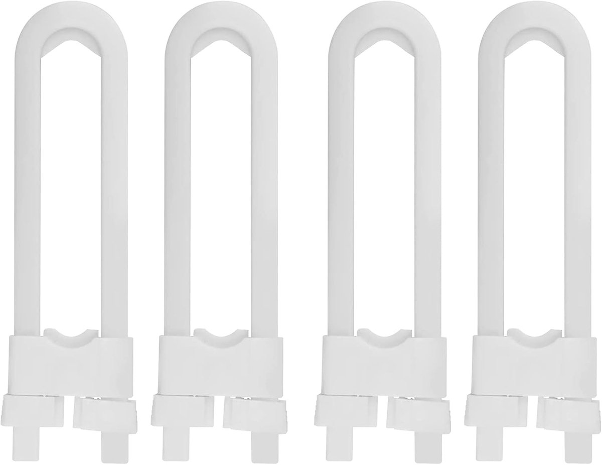 Image of 4pcs Baby Cabinet Locks - Adjustable U Shape Child Safety Locks - Multifunctional Veiligheidsoplossingen voor Kinderen