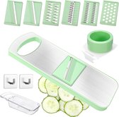 Allecto Plus - Multifunctionele groentesnijder met mandoline en handbescherming - Voedselveilig materiaal - Groenterasp - Voor diverse groenten - Professionele keukentool