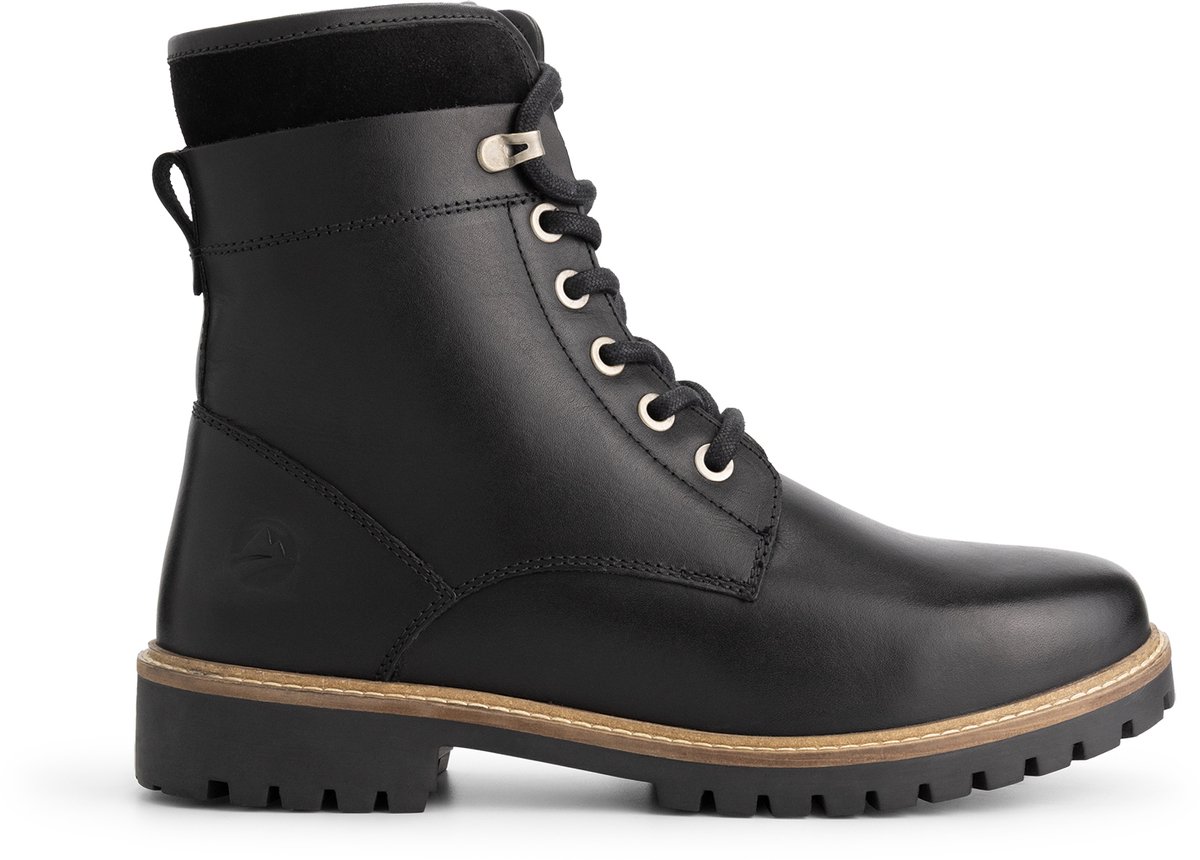 Travelin' Langdets Heren - Veterboots - Wolgevoerd - Zwart