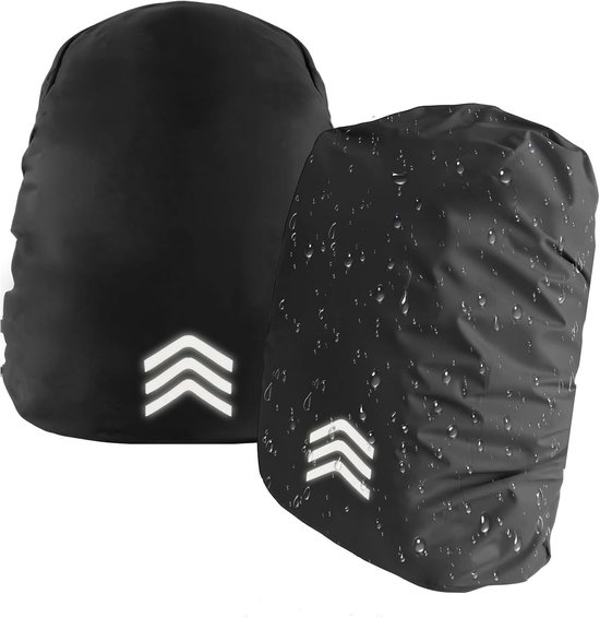 Protection Pluie Sac à Dos Housse Imperméable Sac à Dos 30-40L - Lot De 2 Avec Bandes Réfléchissantes Couverture Sac Hiking